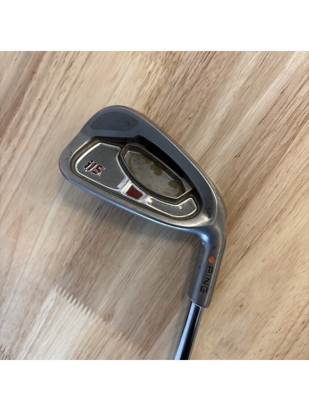 LH Ping i15 Single 7 Iron Orange Dot Demo AWT-S S Shaft 36”